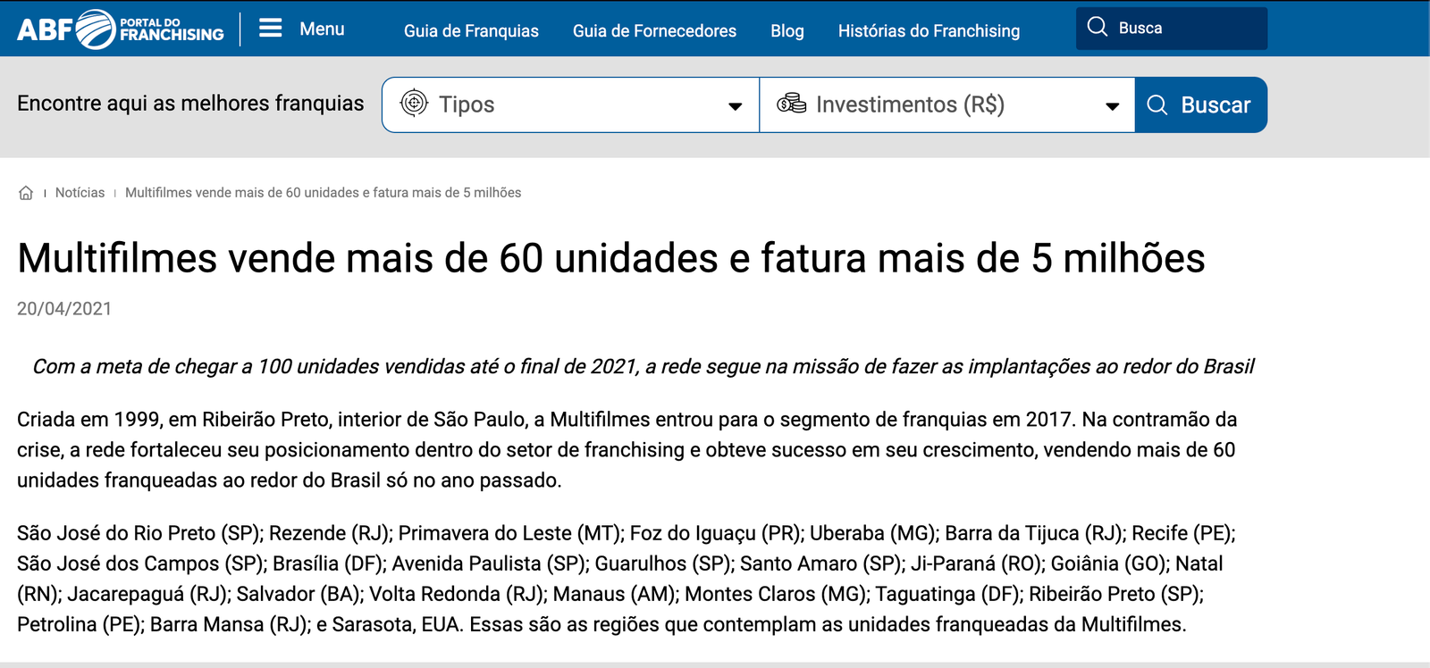 ABF Portal do Franchising