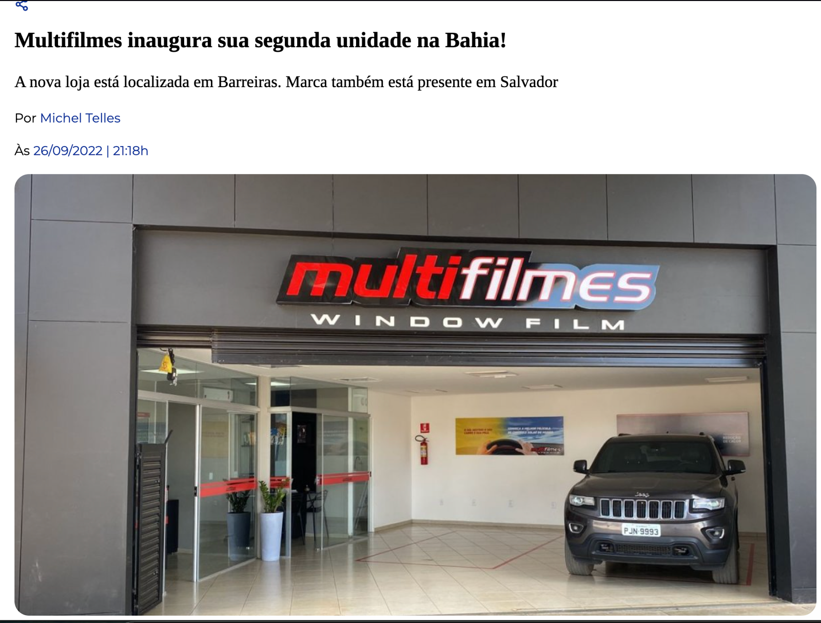 Multifilmes inaugura unidade na Bahia